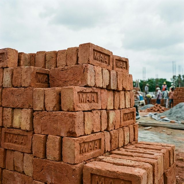 Class A Red (1 No) bricks with MAA branding